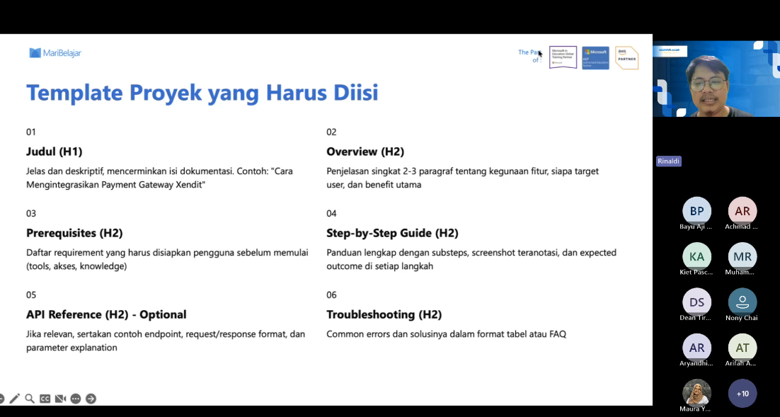 Pelatihan Hari Kedua